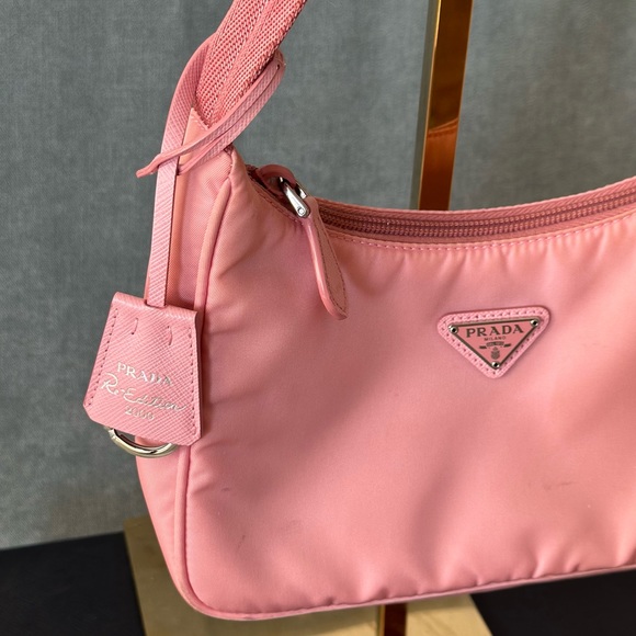 Prada Pink Nylon Mini Re-Edition 2000 Shoulder Bag - Picture 3 of 8